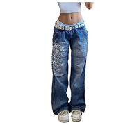 MJGkhiy Jeans Donna Curvy a Zampa Pantalone Denim Elasticizzati Pantaloni