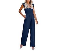 MJGkhiy Jumpsuit Donna Estiva Larga Larga Estiva Harem Pantalone Cocktail Overall Monopezzi Tutine Vintage Jeans Lunga Salopette Casual Stampa Pagliaccetti Tutine Lunghi Intere Pantaloni
