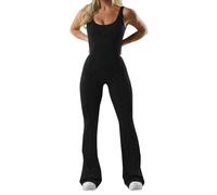MJGkhiy Jumpsuit Donna Lungo Tuta Intera Donna Sportiva Completo Palestra Senza Cuciture Sport Abbigliamento Palestra Sexy Bodysuit Tutina Elegante Aderente Gym Yoga Workout
