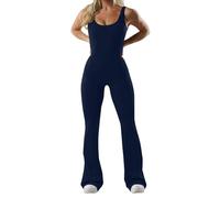 MJGkhiy Jumpsuit Donna Lungo Tuta Intera Donna Sportiva Completo Palestra Senza Cuciture Sport Abbigliamento Palestra Sexy Bodysuit Tutina Elegante Aderente Gym Yoga Workout