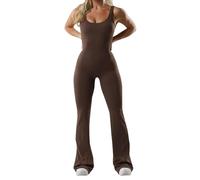MJGkhiy Jumpsuit Donna Lungo Tuta Intera Donna Sportiva Completo Palestra Senza Cuciture Sport Abbigliamento Palestra Sexy Bodysuit Tutina Elegante Aderente Gym Yoga Workout