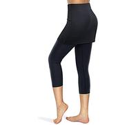 MJGkhiy Leggings Sportivi Donna 3/4 Leggins Capri Donna Vita Alta Leggins Push Up Fitness Sportivi Pantaloncini Yoga Controllo della Pancia Elastici Pilates Palestra Running Corti Pantaloni Estivi