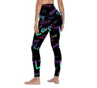 MJGkhiy Leggins Donna Estivi Sportivi Traspirante Stampa Atletica Pantaloni Pantaloni Eleganti Palestra per Allenamento Elasticizzati Leggins Vita Alta Leggings Donna Vita Alta Push Up