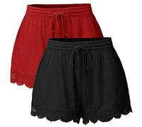 MJGkhiy Pantaloncini Donna Curvy Estivi Pantaloncini da Yoga Corsa Allenamento Elastico in Vita Bermuda Spiaggia Lino Shorts Shorts Donna Eleganti Vita Alta Pantaloncini Donna Mare Curvy