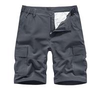 MJGkhiy Pantaloncini Uomo Cargo Offerta Oversize Pantaloni Lavoro Casual Corti Larghi Pantaloncini Tattici Hiking Pantaloni Corti Lavoro Pantaloncino con Elastico Bermuda Uomo Cargo Taglie Comode