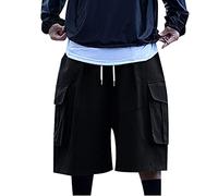 MJGkhiy Pantaloni Corti Uomo Cargo Multitasche Traspirante Bermuda Short Oversize Pantaloni Lavoro Estivo con Tasche Laterali Shorts Bermuda Uomo con Tasche Cargo