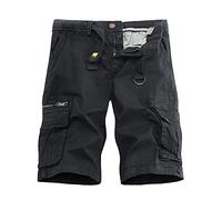 MJGkhiy Pantaloni Uomo Corti Cargo Casual Pantaloncini Tattici con Multi-Tasca Eleganti Pantaloncini da Lavoro Sportivi Bermuda Cargo Uomo Militari Hiking Cargos Shorts
