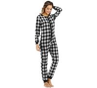 MJGkhiy Pigiama Intero Donna Pile Caldo con Cappuccio Pigiamone Intero in Pile Tuta Intera Monopezzo con Cerniera Comodo Tuta da Notte Sherpa Onesie Jumpsuit Homewear Sleepwear per Tutte