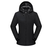 MJGkhiy Ripstop Giacca Antipioggia Donna Giacca Impermeabile Donna Antivento Classica Parka Montagna Antipioggia Con Zip e Cappuccio Antipioggia a Vento con Tasche Giubbotto Donna Invernale Offerta