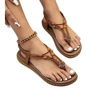 MJGkhiy Sandali Donna Estive 2023 Gioiello Comodi Sandali Estate Infradito Flip Flops Cerniera Antiscivolo Sandali Trekking Donna Estive Sandali Infradito Donna Pelle