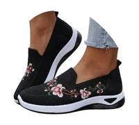 MJGkhiy Sneakers Estive Donna Bianche Sportive Comode Senza Lacci Ortopediche Scarpe da Ginnastica Leggero Traspirante Pianta Larga Sneaker Camminata Tennis Palestra Sneakers Running Trekking Corsa