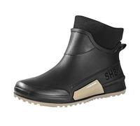 MJGkhiy Stivali Pioggia Donna Corti Antipioggia Stivaletti Pioggia Di Gomma Leggeri Antiscivolo Scarpe Impermeabili Eleganti Scarpe Da Giardino Comode Colorati Rain Boots Wellies