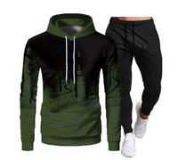 MJGkhiy Tuta Uomo Cotone Felpato Invernale Due Pezzi Felpe Con Cappuccio E Jogging Pantaloni Completi Calcio Tracksuit Giacca Tuta Con Zip Tute Uomo Complete Offerte Sportive Completo Palestra Running