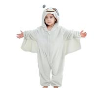 MJGkhiy Unisex Bambino Inverno Pagliaccetto Coniglio Tigre Cucire Animale Stile Flanella Tutine con Cappuccio Animale Tuta Neve Pigiama Pile Cosplay Halloween Costume Attrezzatura