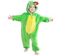 MJGkhiy Unisex Bambino Inverno Pagliaccetto Coniglio Tigre Cucire Animale Stile Flanella Tutine con Cappuccio Animale Tuta Neve Pigiama Pile Cosplay Halloween Costume Attrezzatura