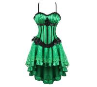 MJGkhiy Vestito Medievale Donna Guerriera Elegante Abito Vittoriano Corta Halloween Costume Principessa Gotico Abito Rinascimentale Steampunk Vestito Carnevale Cerimonia Vestiti Cosplay Viking Sera
