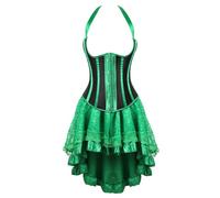 MJGkhiy Vestito Medievale Donna Guerriera Elegante Abito Vittoriano Corta Halloween Costume Principessa Gotico Abito Rinascimentale Steampunk Vestito Carnevale Cerimonia Vestiti Cosplay Viking Sera