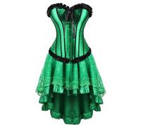 MJGkhiy Vestito Medievale Donna Guerriera Elegante Abito Vittoriano Corta Halloween Costume Principessa Gotico Abito Rinascimentale Steampunk Vestito Carnevale Cerimonia Vestiti Cosplay Viking Sera