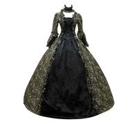 MJGkhiy Vestito Medievale Donna Nobile Elegante Vestiti Cosplay Viking Steampunk Costume Principessa Halloween Vestito Carnevale Gotico Abito Rinascimentale Feste Abito Vittoriano Lungo Cerimonia