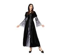 MJGkhiy Vestito Medievale Donna Nobile Vintage Costume Principessa Halloween Abito Vittoriano Lungo Gotico Vestito Carnevale Steampunk Vestiti Cosplay Viking Cerimonia Abito Rinascimentale Sera