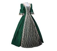 MJGkhiy Vestito Medievale Donna Nobile Vintage Costume Principessa Steampunk Vestiti Cosplay Viking Halloween Abito Vittoriano Lungo Gotico Vestito Carnevale Cerimonia Abito Rinascimentale Feste