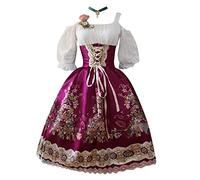 MJGkhiy Vestito Medievale Donna Vintage Carnival Cosplay Abito Nero Abito Lungo Stile Vittoriano Costume Adult Cocktail retrò Abiti Maxi con Lacci A-Line Principessa Abito Da Sera
