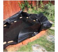 MJHETCY Nero Telo per Laghetto Spessore 0,2mm Rivestimento per Laghetti in HDPE, PVC Rivestimento per Laghetto con Fondo per Laghetto Grande Rivestimento per Laghetti Giardini(Size:5x10M(16x33ft))