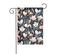 MJHKXLJ Bandiera da giardino stampata astratta floreale, decorazione per cortile, 30,5 x 45,7 cm, per giardino, terrazza, balcone