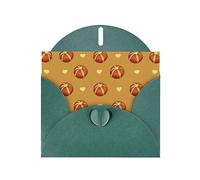 MJHKXLJ - Biglietto di auguri perlato color verde scuro con stampa di pane burrato, busta inclusa, perfetto per Natale, compleanni, San Valentino, matrimoni e molto altro ancora
