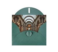 MJHKXLJ - Biglietto di auguri perlato con stampa del Metropolitan Museum of Art di New York, con busta inclusa, perfetto per Natale, compleanni, San Valentino, matrimoni e molto altro ancora, colore