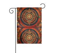 MJHKXLJ Calendario Maya Fine del Mondo Stampato Bandiera da Giardino Decorazione Cortile 30,5 x 45,7 cm per Giardino Terrazza Balcone