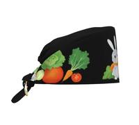 MJHKXLJ Cappello da lavoro traspirante Little Grey Rabbit orto Immagine Premium Peach Skin Velvet regolabile, morbido, versatile