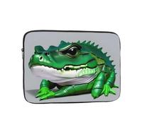 MJHKXLJ Gator Lurking - Custodia portatile per laptop da 15", con stampa verde, protezione antiurto e leggera da viaggio