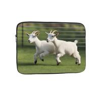 MJHKXLJ Goat - Custodia portatile per laptop da 15 pollici, con stampa Frolic, protezione antiurto e leggera da viaggio