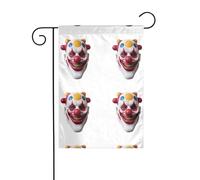 MJHKXLJ Leonardo_Vision_XL_Clown_Mask_1 Bandiera stampata da giardino decorazione per cortile 30,5 x 45,7 cm per giardino, terrazza, balcone