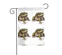 MJHKXLJ Leonardo_Vision_XL_frog_0 Bandiera da giardino stampata decorazione cortile 30,5 x 45,7 cm per giardino, terrazza balcone