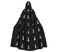 MJHKXLJ Little house under the Lighthouse - Mantello con cappuccio per Halloween, giochi di ruolo e feste in costume