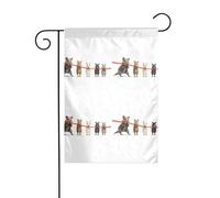 MJHKXLJ Little one pulling the ribbon Bandiera da giardino stampata decorazione cortile 30,5 x 45,7 cm per giardino terrazza balcone