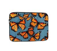 MJHKXLJ Monarch Butterflies Prints, custodia portatile per laptop da 17 pollici, protezione antiurto e leggera da viaggio