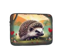 MJHKXLJ Nature Lovely Hedgehog Lovers Prints, custodia portatile per laptop da 10 pollici, protezione antiurto e leggera da viaggio