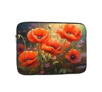 MJHKXLJ Poppies in Bloom Prints, custodia portatile per laptop da 15 pollici, protezione antiurto e leggera da viaggio