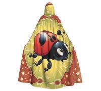 MJHKXLJ Seven Star Ladybird - Mantello con cappuccio per Halloween, giochi di ruolo e feste in costume