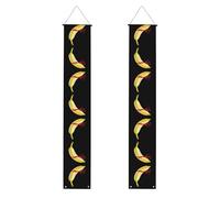 MJHKXLJ Striscione per portico di laurea con motivo a banana senza cuore, robusto, durevole, lavabile e riutilizzabile, decorazione per laurea 30,5 x 180 cm