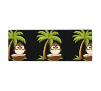 MJHKXLJ Tappetino per mouse con stampa Little Sparrow on the Coconut Tree Extra Large Mouse pad Computer Office Gaming Keyboard versione ispessita 30,5 x 80 cm