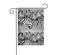 MJHKXLJ Zebre sul Sud Africa, bandiera stampata da giardino, decorazione per cortile, 30,5 x 45,7 cm, per giardino, terrazza, balcone