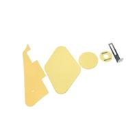MJHYUGR per LP Chitarra Elettrica Battipenna Piastra Battipenna/cavità/coperture per Interruttori con Staffa Nero Giallo Battipenna e Piastra Copri Molle(Yellow)