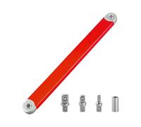 MJINA Chiave di estensione offset pronta for l'impatto e adattatori for unità quadre da 1/2 1/4 3/8 pollici Set di chiavi di estensione a portata stretta Strumento chiave di uscita(Red)