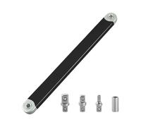 MJINA Chiave di estensione offset pronta for l'impatto e adattatori for unità quadre da 1/2 1/4 3/8 pollici Set di chiavi di estensione a portata stretta Strumento chiave di uscita(Black)