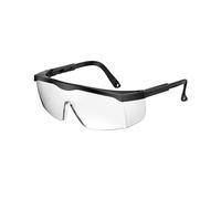 MJINA Occhiali di sicurezza Occhiali trasparenti antiappannamento Occhiali sovradimensionati Occhiali protettivi for lavori industriali Laboratorio Approvati ANSI Z87 Visione ampia(SG04 Black 1pc)