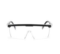 MJINA Occhiali protettivi da equitazione, resistenti agli urti, antispruzzo, trasparenti, antisabbia, antivento, antipolvere, occhiali di sicurezza chimica(1pcs black)